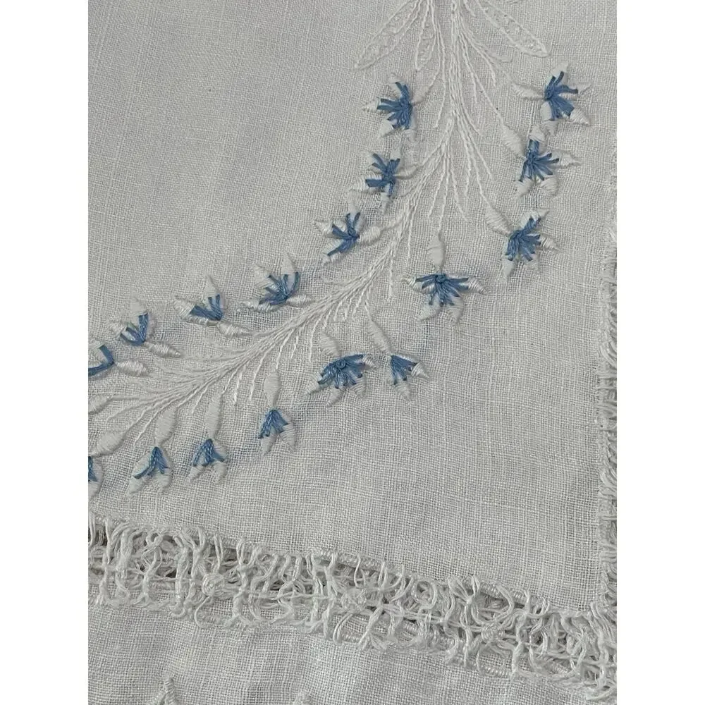 Lot Of 11 Vintage Hand Embroidered Table Runners Table Topper & Napkins